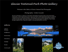 Tablet Screenshot of glacierparkphotos.com